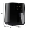 Philips Essential Air Fryer HD9252 70 with Rapid Air Technology uses up to 90Percentage less fat 7 Presets Touch Screen 2
