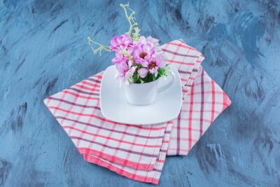 cup natural purple flowers with leaves blue 114579 82400