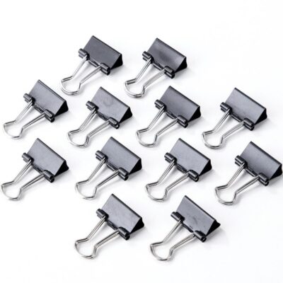 deli w38566 binder clips 15 mm body black color pack of 10 product images orvj31aq7vp p607251376 2 202401081953