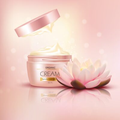 organic cream with lotus flower 98292 6896