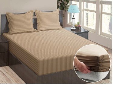 Cotton 1 cm stain fitted bedspread set pappy