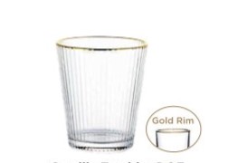 Camillie tumbler Dof Gold rim