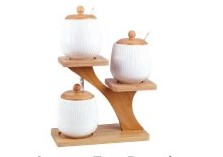 Amoura treee round condiments set