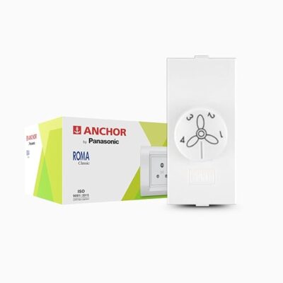 Anchor Roma Fan Step Regulator Tiny Eme 22546, White, 100W