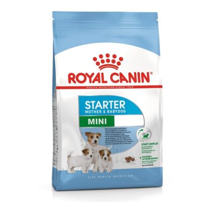 Royal Canin Mini Starter, Mother & Babydog Food, 1 Kg, Dry Food, Supports Complex Natural Defence & digestive health, Provides Gestation/Lactation Support, Supports Easy rehydration