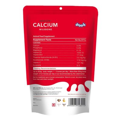 Drools Absolute Calcium Milk Bone for All Life Stages Pouch, 190G,Dogs