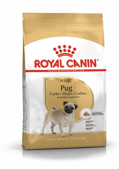 Royal Canin Pug Adult Dog Food, 1.5 Kg, Dry Food, Supports Healthy Skin & Ideal Weight, Helps to Tone Muscles