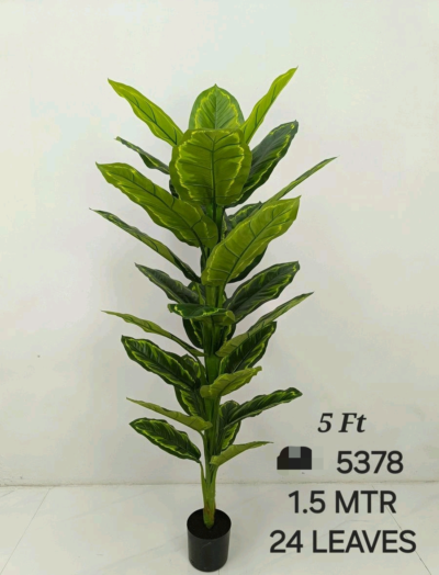 Artificial Plants with 24 Leaves and Height 5 Feet (Code:5378)
