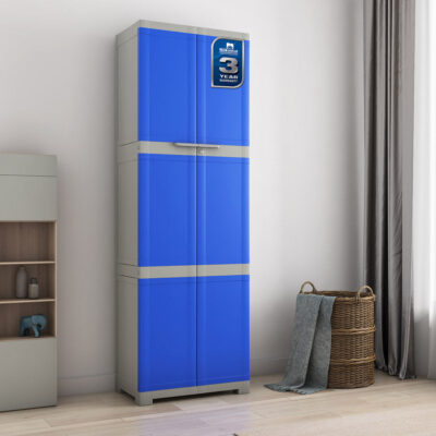 Nilkamal Freedom Mini Large (FML) Plastic Storage Cabinet (Deep Blue Grey)