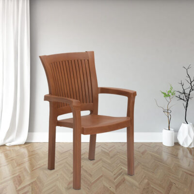 Nilkamal Platinum Plastic Armchair (Mango Wood)