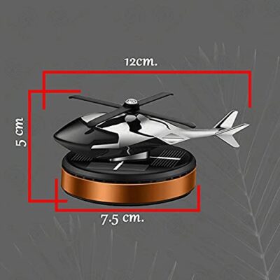 Helicopter Solar Car Air Freshener Aromatherapy Car Interior Decoration Accessories Perfume Diffuser (Random Color)