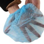THEMISTO Disposable Bouffant Caps – 100 Pieces, Non-Woven, Blue | Surgical, Home, Restaurant & Professional Use