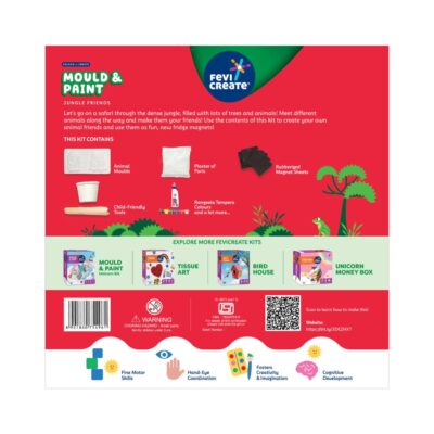 DIY Mould and Paint Jungle Animals Craft kit | Kids DIY Craft 5 Years | DIY kit