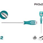 Total Philips Screwdriver S2 PH3X200 (8x200 MM) Lenth: 200mm, Shaft: 8mm, Magnetic Tip | hand Tools | Industrial Tools | - THT26PH3200