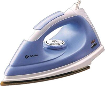 Bajaj DX 7 Neo 1000 Watts Dry Iron | Teflon Coating | Cool Touch Handle | Thermal Safety Fuse | 360 Degree Swivel Cord 【White & Lavender】