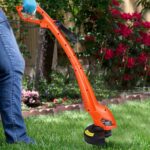 BLACK+DECKER GL350L 350W Corded String Trimmer, 12000 RPM, 23 cm (9") Cutting Width, 220-240V, 2.87m Cable Length, 1.6 kg, Dual Handed, Ideal for Light Trimming Maintenance in Weeds & Grass