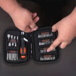 BLACK+DECKER A7104-XJ 56 Pc Magnetic Screw Driving Kit with Ratchet for DIY use (Black)