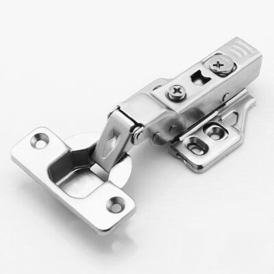 VOLO European Style 3D Clip-on Soft Close Concealed Cabinet Hinges – Mild Steel, Nickel Finish (Set of 2, Half Overlay)