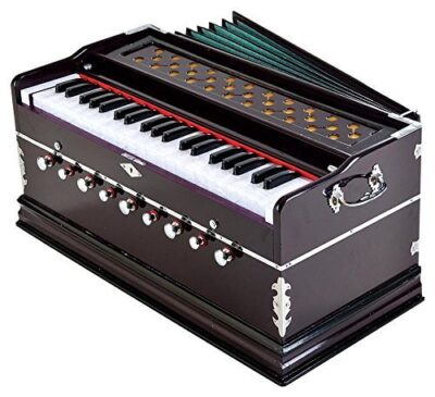 Best Harmonium 9 Stopper, Chudidaar Bellow, 42 key, Two reed, Bass Male, Harmonium with Cover A-stop9