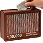Tip n Top Wooden Piggy Bank – Save ₹1,00,000, Large Capacity