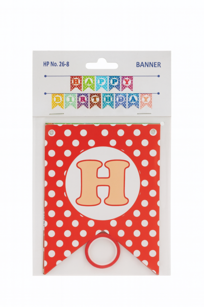 Polka Dot Happy Birthday Banner | Colorful Party Decoration | Reusable Birthday Bunting