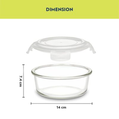 Borosil Ace Series Lunchbox with Bag | 3 × 400 ml Borosilicate Glass Containers | Leak-Proof, Airtight, Microwave & Dishwasher Safe Office Tiffin