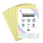 TOWNBUS - A4 | Pack of 200 | Pastel Yellow Color Multipurpose Paper, Colored Paper for arts and crafts | DIY projects