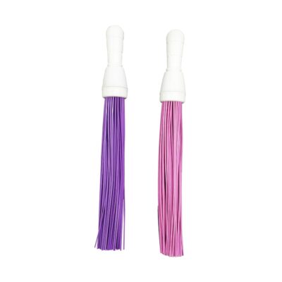 Heavy-Duty Kharata Plastic Broom | 300 Gm | 20 Inches with 60 Bristles | for Cleaning Floor and Bathroom, Wet & Dry Cleaning | Fiber Broom Hard Bristle (Pack of 2)