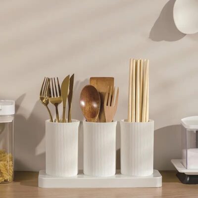 Zollyss Kitchen Organizer | Spoon, Fork & Knife Stand for Kitchen & Dining Table (23×8×12 cm)