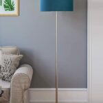 12-Inch Blue Taper Lampshade | Standing Corner Lamp for Living Room, Bedroom, Home, Office & Hotel