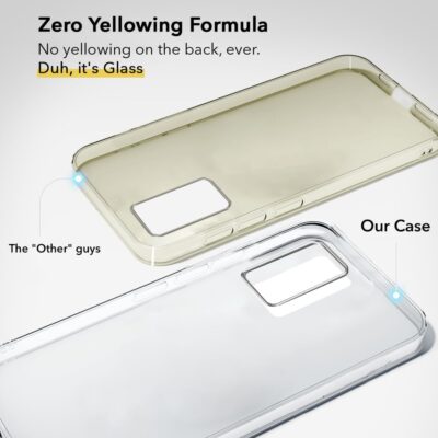 Jkobi Anti-Yellow Clear Back Cover for Vivo Y73
