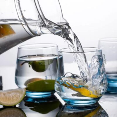 PrimeWorld European 300 ml Aqua ice Blue Colour Juice Glasses Set of 6 pcs - Drinking Glasses for- Water, Juice, Colddrink, Mojito, Cocktail, Lead-Free, Perfect for Home, Restaurants and Parties