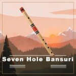 AIBANA Flute Beginners C Natural Medium Right Hand 8 Hole Bansuri Musical Instrument Size 19 inches Best for Beginners