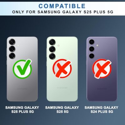 CEDO Ultra Hybrid Transparent Back Cover for Samsung Galaxy S25 Plus 5G (Black)