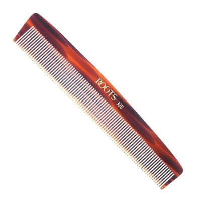ROOTS Comb | Fine Teeth For Styling & Detangling | Smooth & Round Teeth prevent Hair & Scalp damage | For Women's Straight, Long, Silky, Wavy Hair | Wet & Dry use | Length - 7.9 Inch | Model No - 32B