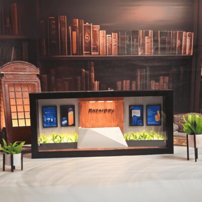 The Prink Premium 3D Miniature Frame with LED Lights (10x5 inch)