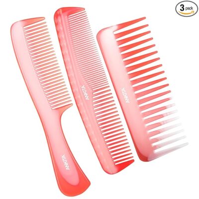 Ankita Hair Comb Set of 2|Hair Styling Comb for Grooming |Hair Comb for Men and Women (3in1 Comb Set)