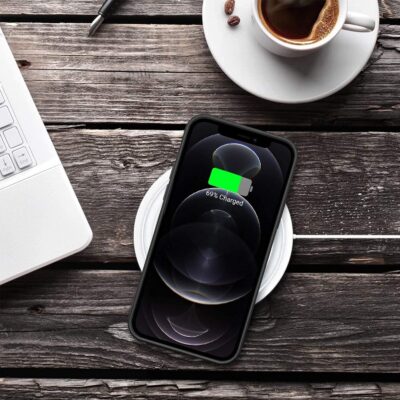 Amozo Slim Bumper Case for iPhone 12/12 Pro (Black)
