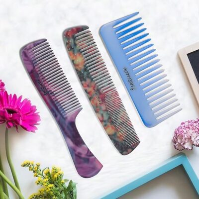 Midazzle Daily Comb For Styling | Hair Comb For Men and Women - Multicolor - Set of 3 (MIDC00005)