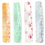 Maple Hair Comb for Women, Men Printed Dressing Detangling Combo Set (Multicolor), Pack of 4