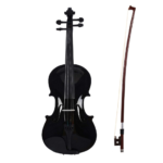 ARCTIC 4/4 Solid Wood Onyx Violin Musical Instrument Violin for Beginners and Kids adults Students with Hard Case, Bow and Rosin (AR-PVK-02)