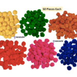 Goon mala Multicolored Pom Pom Balls for Arts, Craft and Handicrafts (300 Pieces)