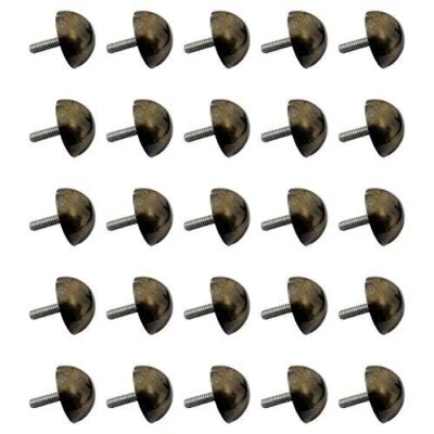 Adonai Hardware 25mm “Ahoah” Antique Brass Round Studs – Pack of 25