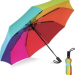TEKCOOL Big Size UV 3-Fold Umbrella – Auto Open/Close, Windproof & Compact (Green)