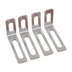 SYGA Heavy-Duty L-Shaped Metal Corner Brackets – Pack of 4 Stainless Steel Shelf & Furniture Supports
