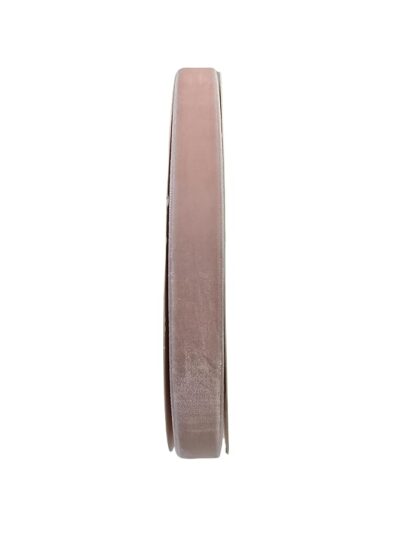 Finesse Velvet Ribbon for Gift Wrapping, Birthday/Party Decoration, Crafts, Multi-Purpose Use (Size: 15MM, Packing: 22 Meters/Roll) (Baby Pink)