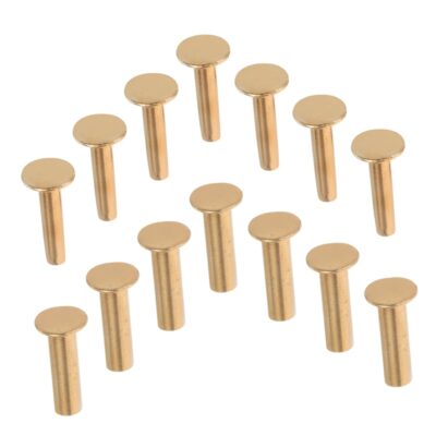 14 Pairs Copper Knife Handle Rivets – Durable Fixing Hardware for Knife Making & Repair
