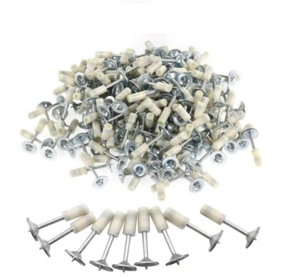 Manual Steel Nail Gun Nails 7.3mm (100 Pcs) – Round Nails for Wall & Ceiling Fastening