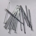 Steel Concrete Nails 6mm x 4 Inch (25 Pcs) – Heavy-Duty, Silver