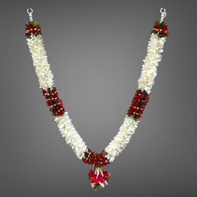 SHRI MATAJI Store Handmade Mala for Photo Frames and God Idols, Garland for Photos of Loved Ones, Traditional Mala for Ancestors and Pitra, Pooja Room